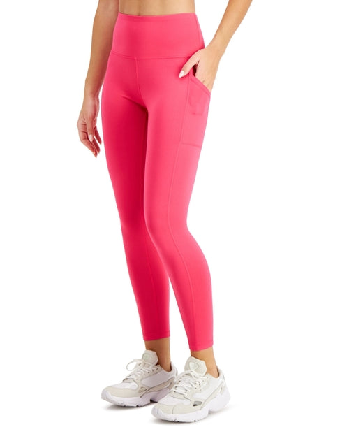 Legging 7/8 Petite Compression Taille Haute avec Poches Latérales