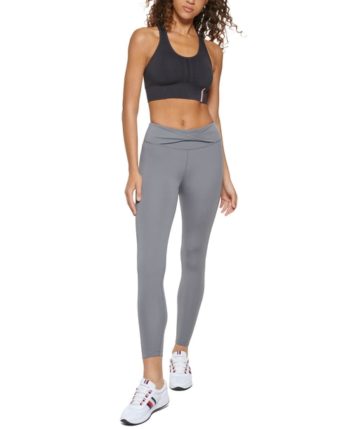 Leggings deportivos de tiro alto con frente cruzado 7/8 para mujer de Tommy Hilfiger