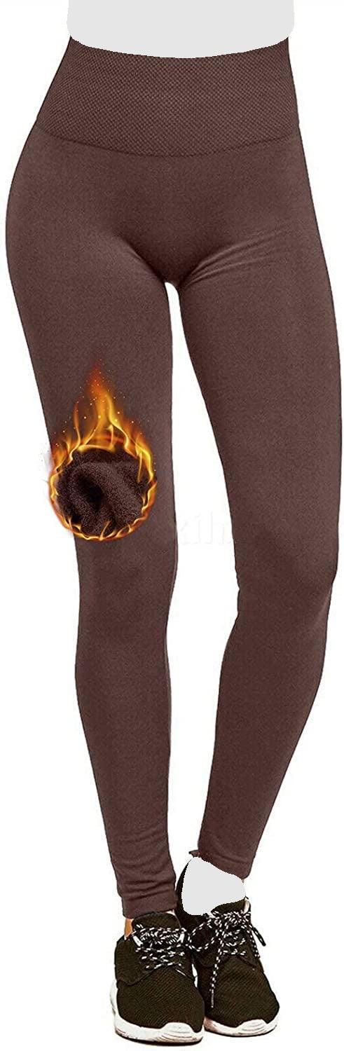 Chaud ! Leggings en polaire supplémentaires pour femmes, taille haute, doux, extensibles, chauds