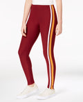 Planet Gold Juniors Striped Mid Rise Leggings
