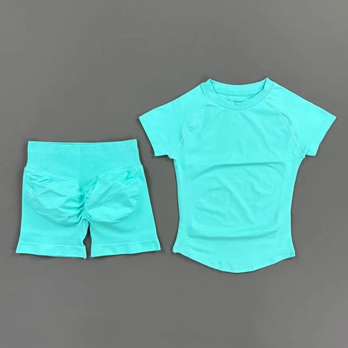 2 Piece Sports Set Women Gym Yoga Set Seamless Fitness Gym Clothes