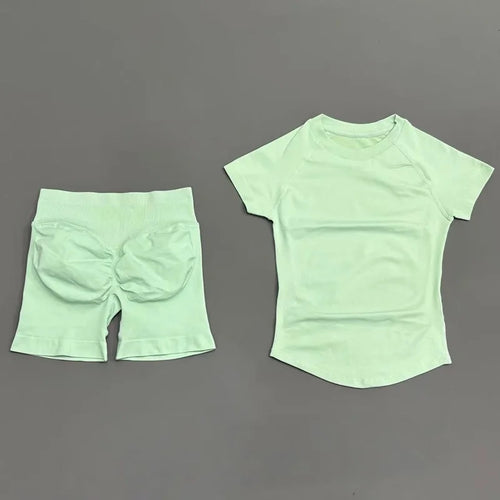2 Piece Sports Set Women Gym Yoga Set Seamless Fitness Gym Clothes