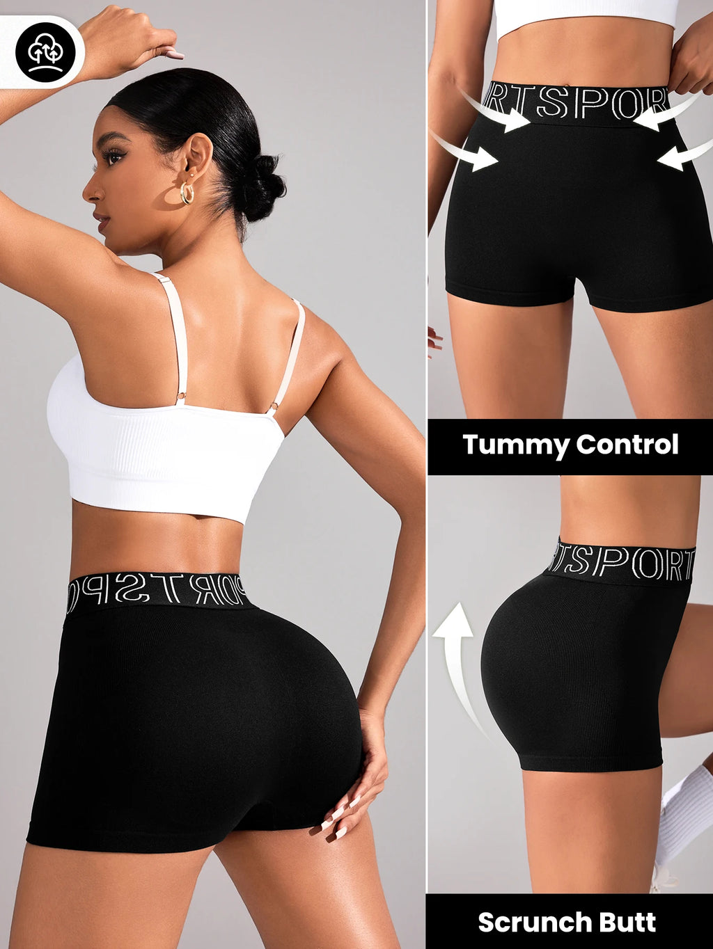 Pantalones cortos de yoga para mujer, pantalones cortos de fitness, leggings deportivos de cintura alta