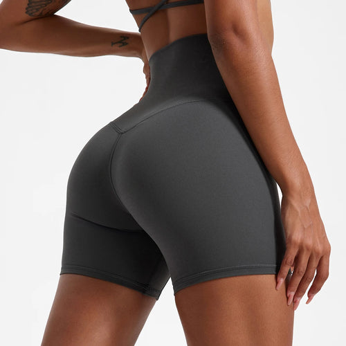 Hearuisavy Soft Yoga Shorts Buttock Lift Gym Leggings Women High Waist