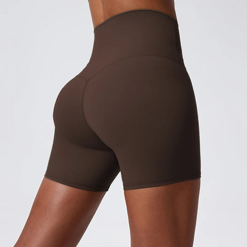 Hearuisavy Soft Yoga Shorts Buttock Lift Gym Leggings Women High Waist