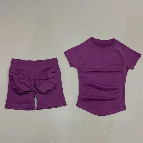2 Piece Sports Set Women Gym Yoga Set Seamless Fitness Gym Clothes
