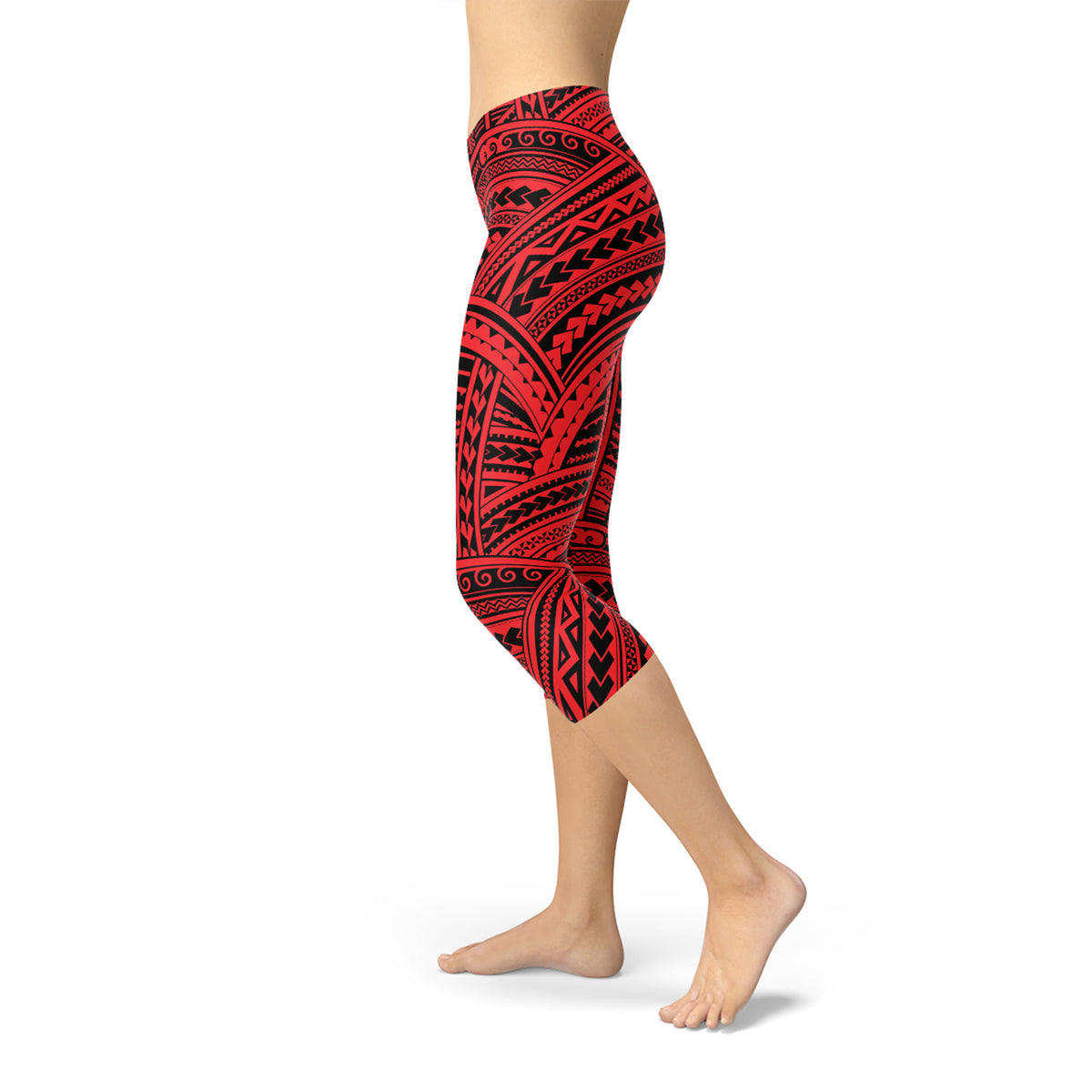 Legging Capri Maori rouge