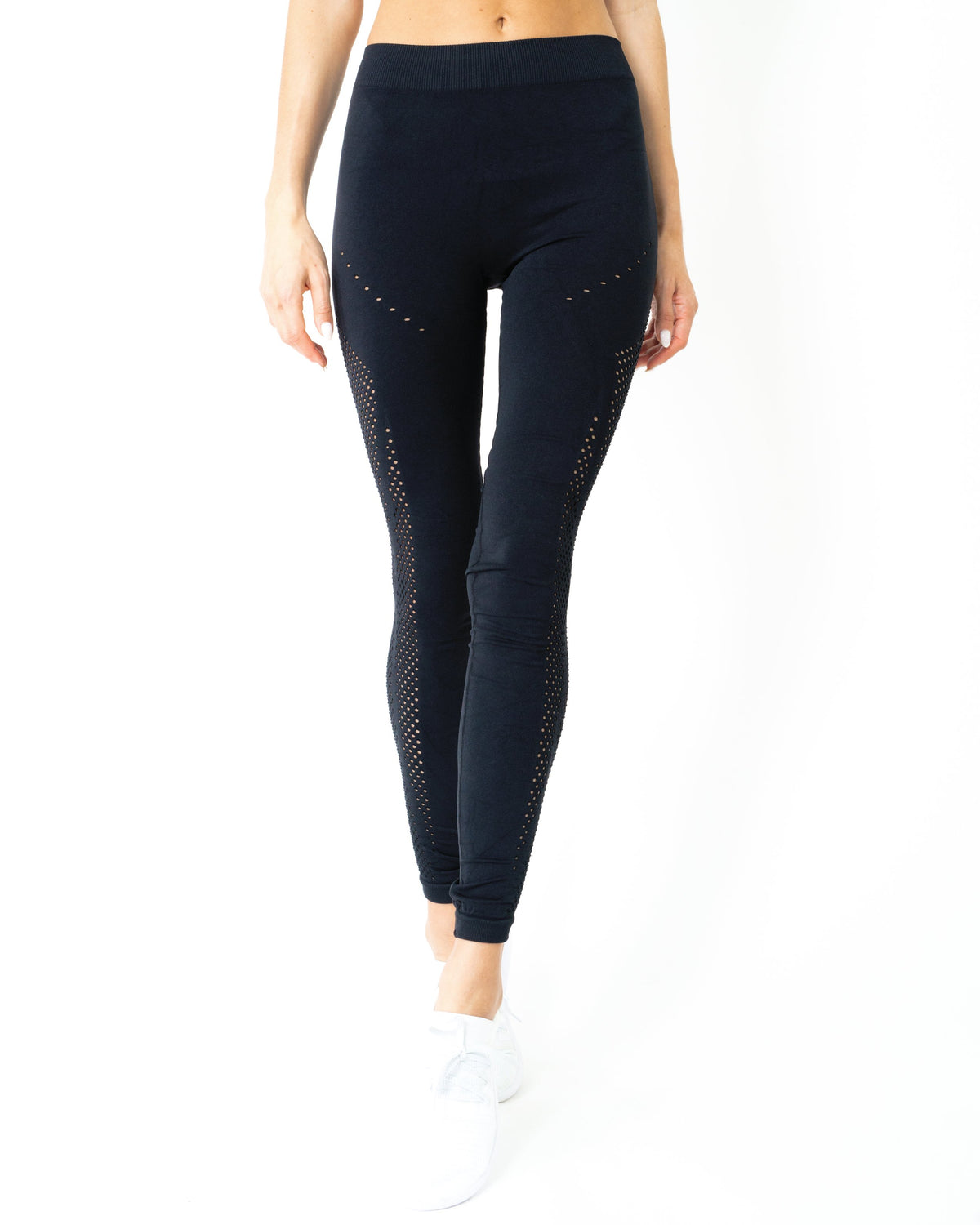 SOLDES ! 50 % DE RÉDUCTION ! Ensemble leggings et soutien-gorge Milano - NOIR [FABRIQUÉ EN ITALIE]