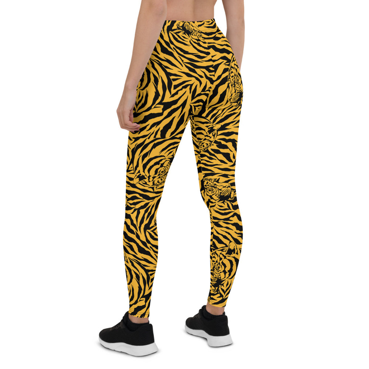 Leggings Femme Tigre Jaune