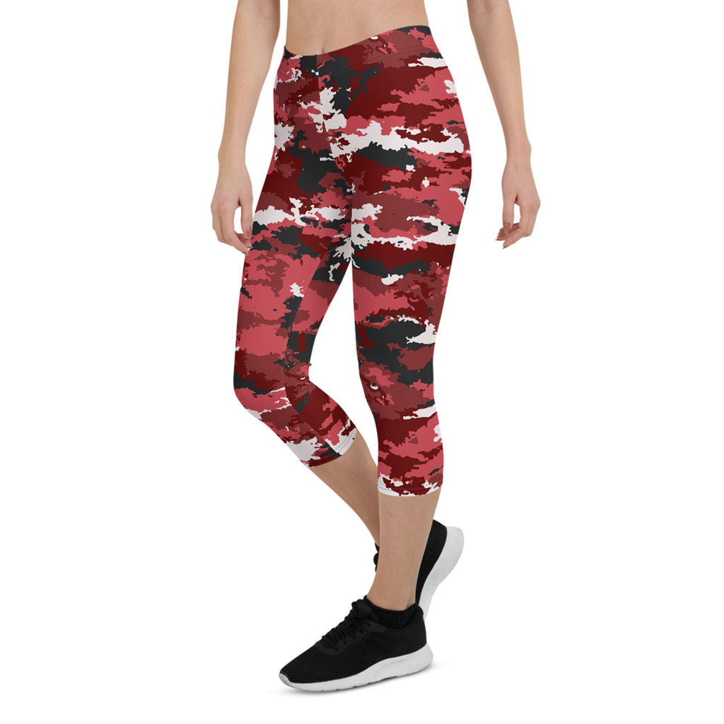 Legging corsaire camouflage rouge