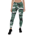 Leggings de camuflaje verde tierra para mujer