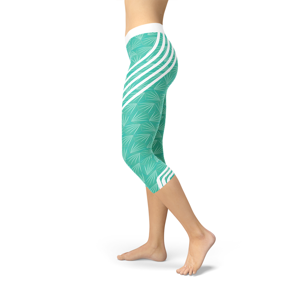 Leggings piratas deportivos turquesa