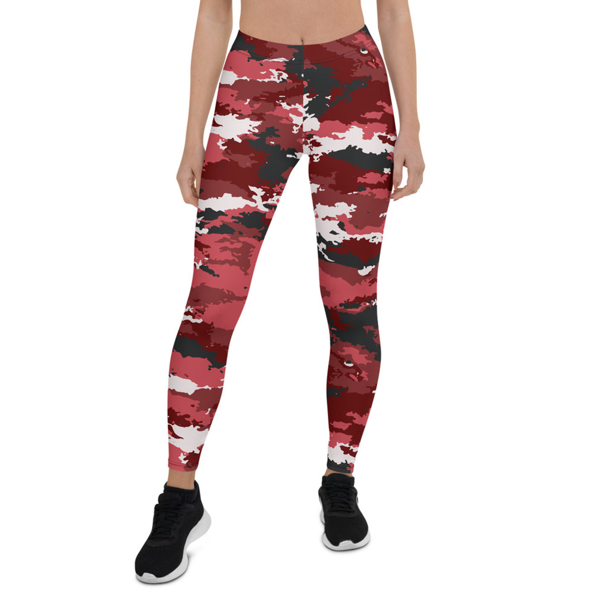 Legging Camouflage Rouge pour Femme