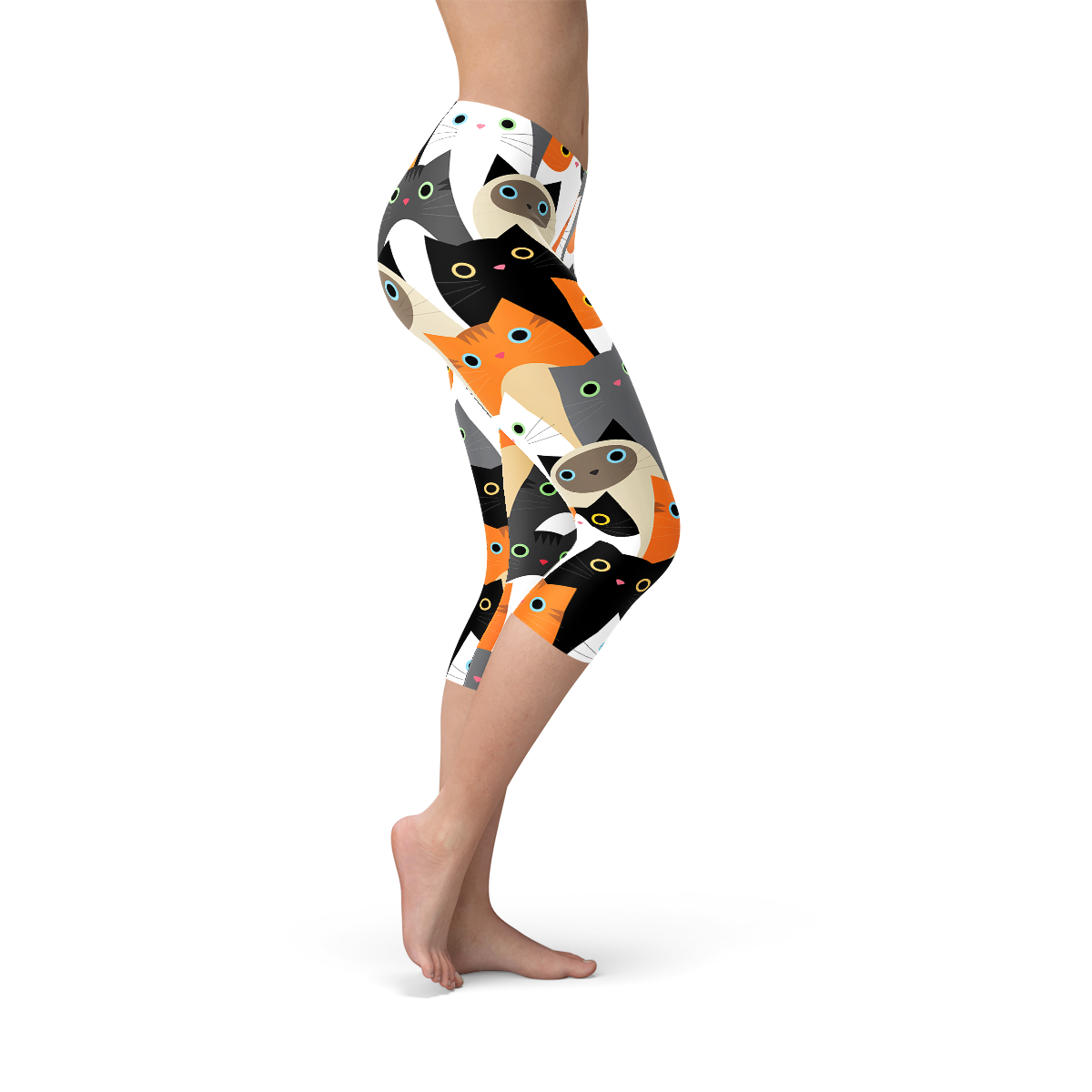 Legging Capri Femme Imprimé Chats