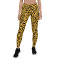 Leggings de tigre amarillo para mujer