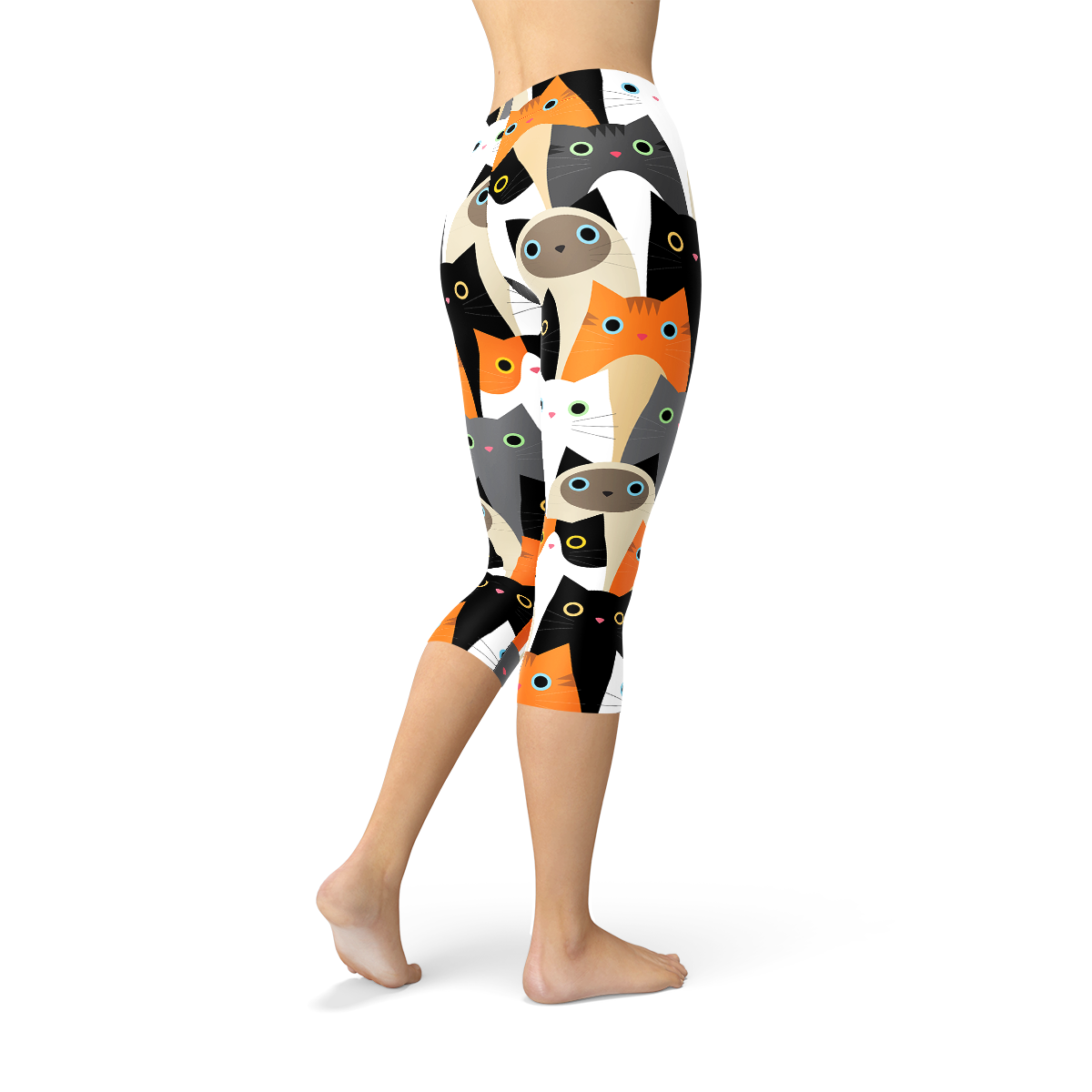 Legging Capri Femme Imprimé Chats