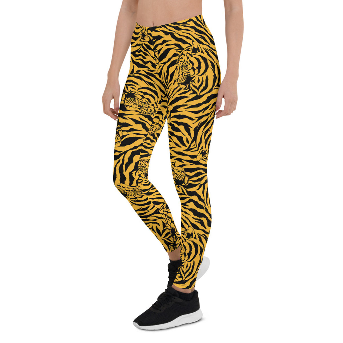 Leggings Femme Tigre Jaune