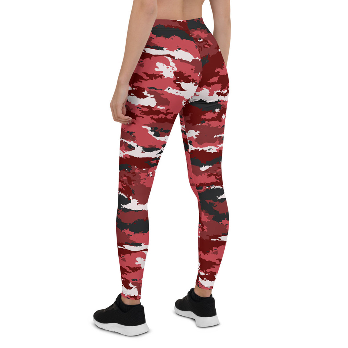 Legging Camouflage Rouge pour Femme