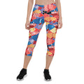 Leggings Capri de peces coloridos para mujer