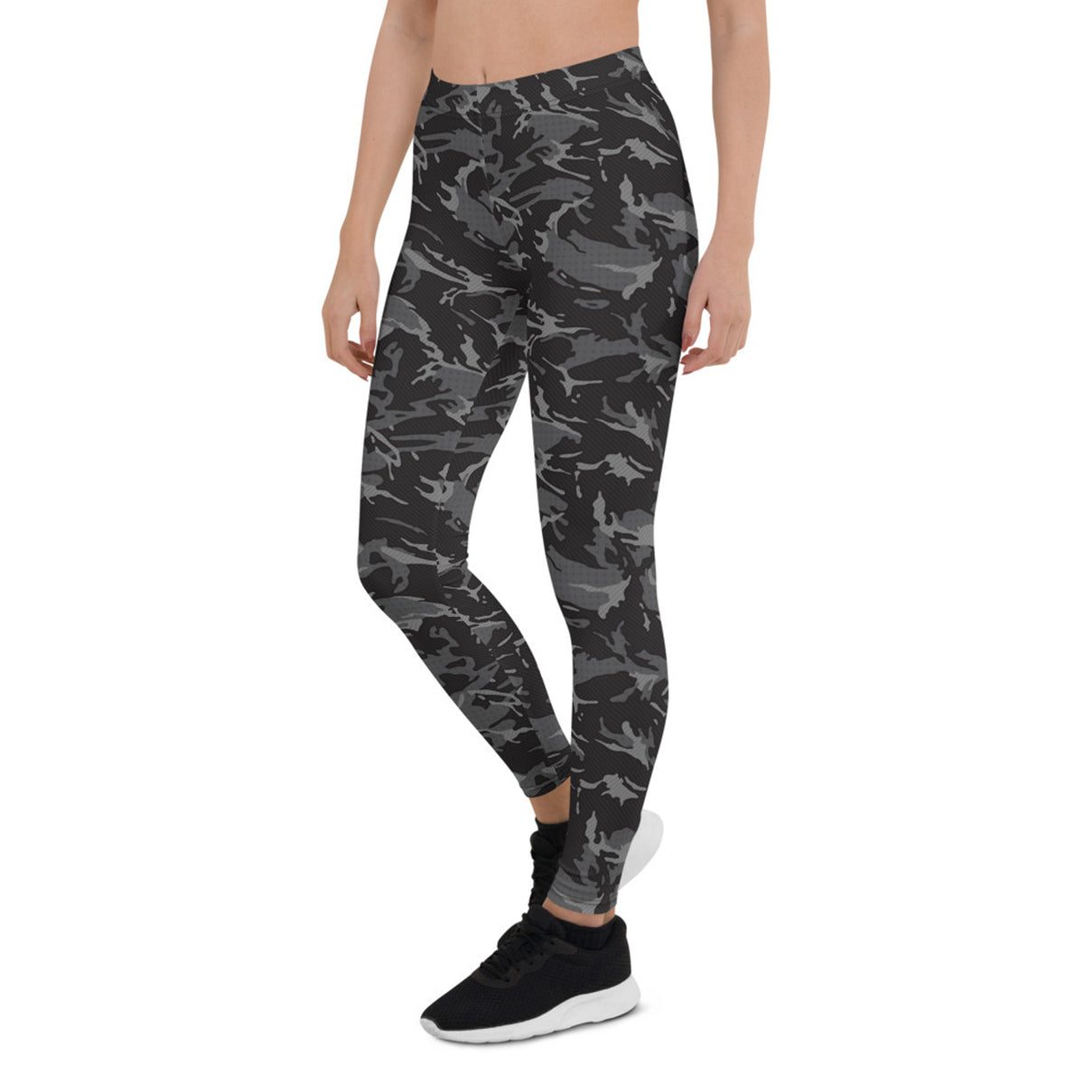 Womens Black Camo Leggings