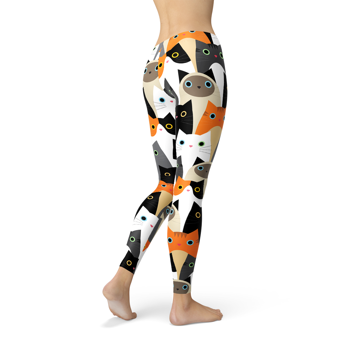 Legging femme à imprimé chats
