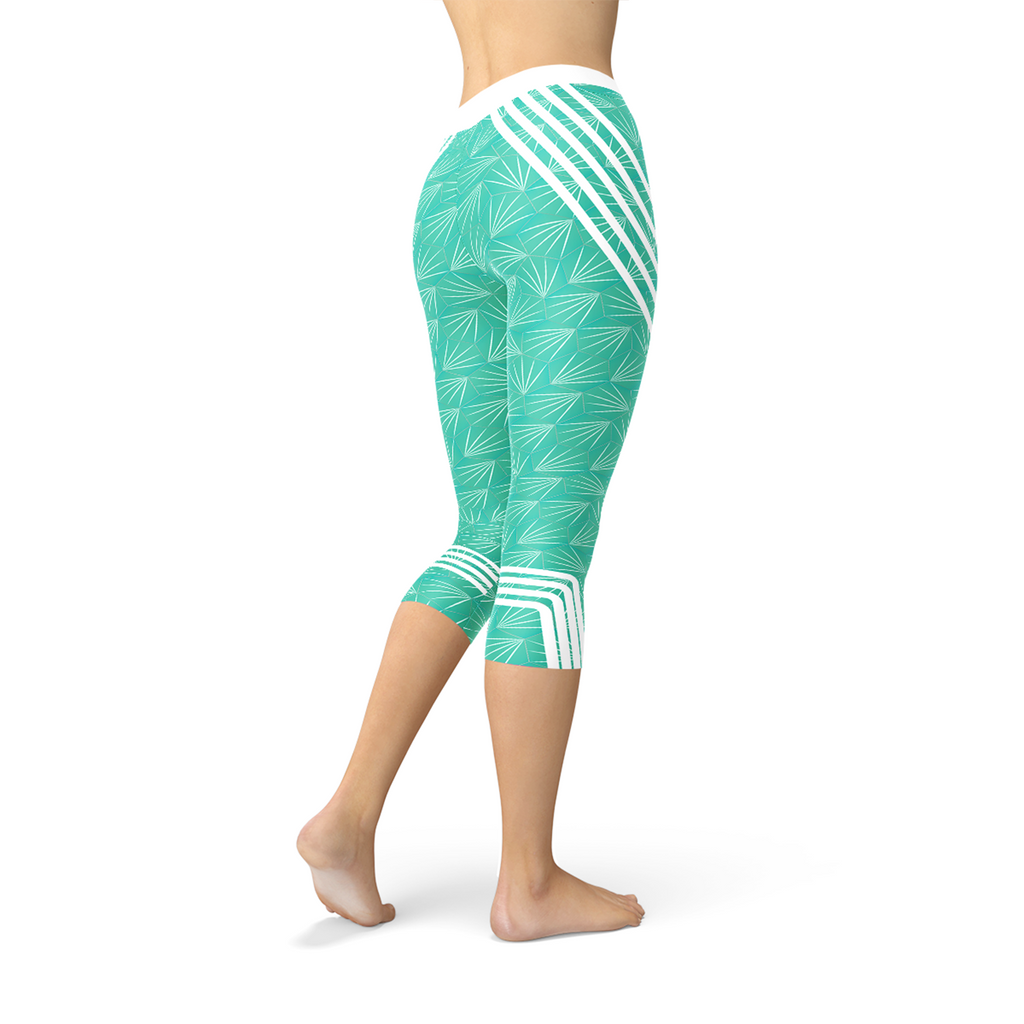 Leggings piratas deportivos turquesa