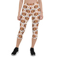 Leggings capri de mujer con estampado de perro salchicha (Doxie)