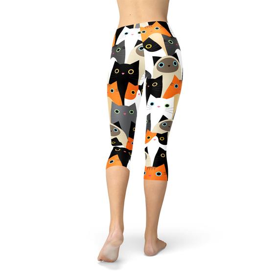 Legging Capri Femme Imprimé Chats