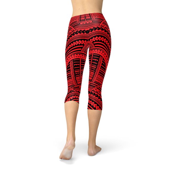 Legging Capri Maori rouge