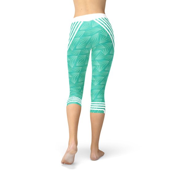 Leggings piratas deportivos turquesa