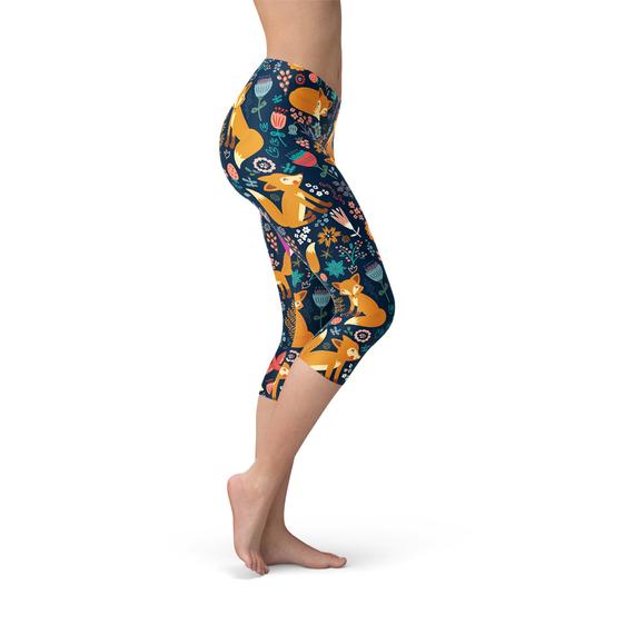 Legging corsaire pour femme Fox in the Meadows